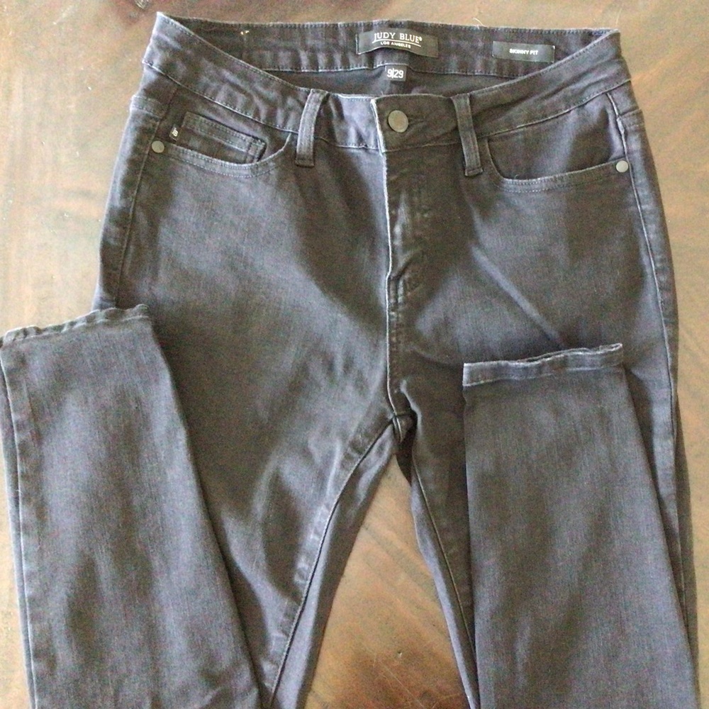 Judy Blue Non Distressed Skinny Black Jeans